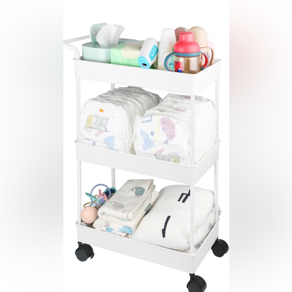 Nursery Essentials Diaper🩲Storage Caddy Organizer for Changing Table & Crib